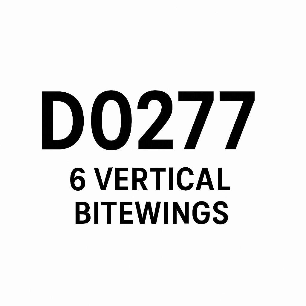 Dental Code for 6 Vertical Bitewings