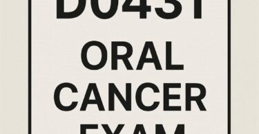 Dental Code for Oral Cancer Exam