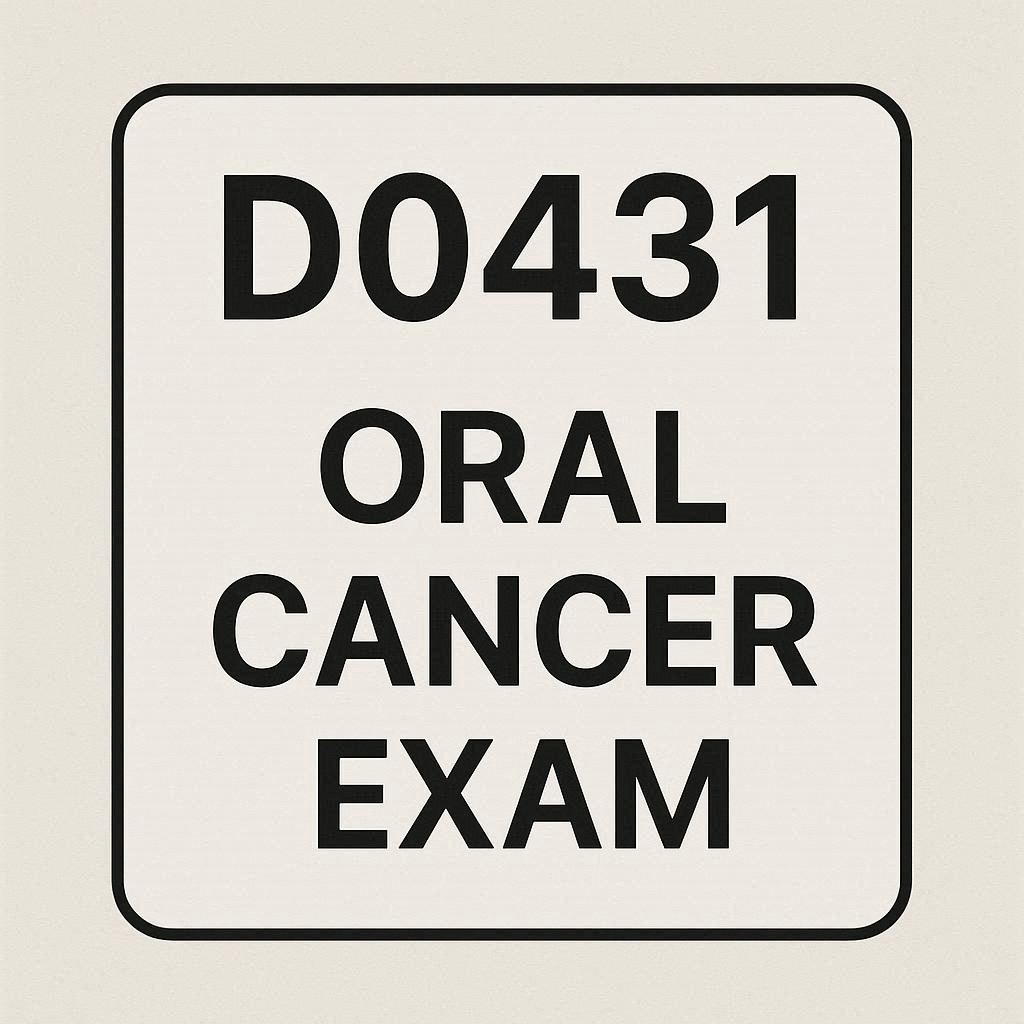 Dental Code for Oral Cancer Exam