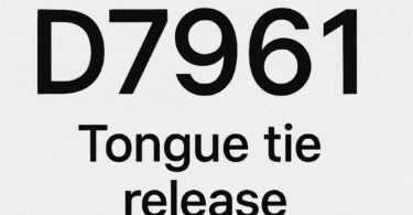 Dental Code for Tongue Tie Release