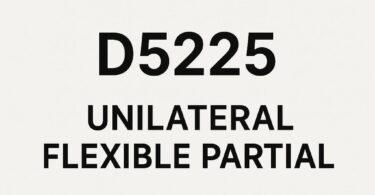 Dental Code for Unilateral Flexible Partial