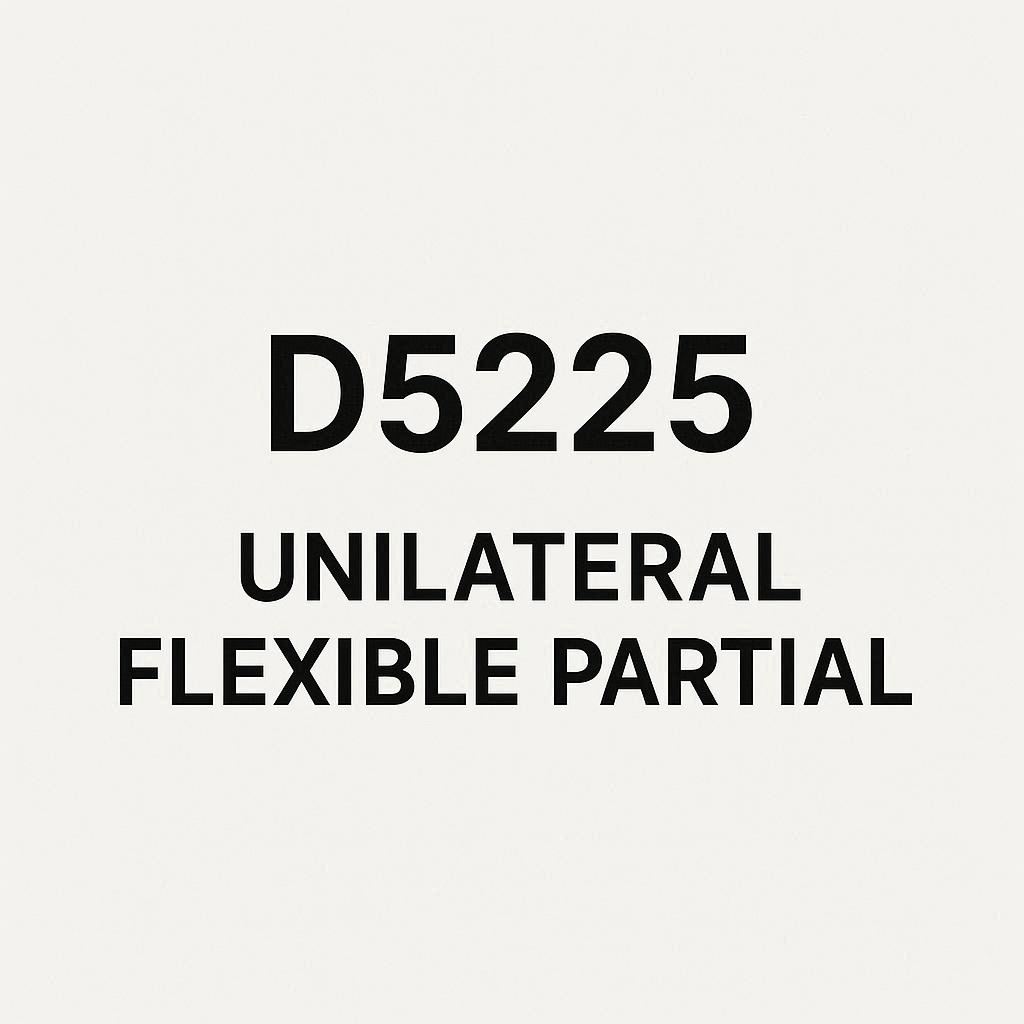 Dental Code for Unilateral Flexible Partial