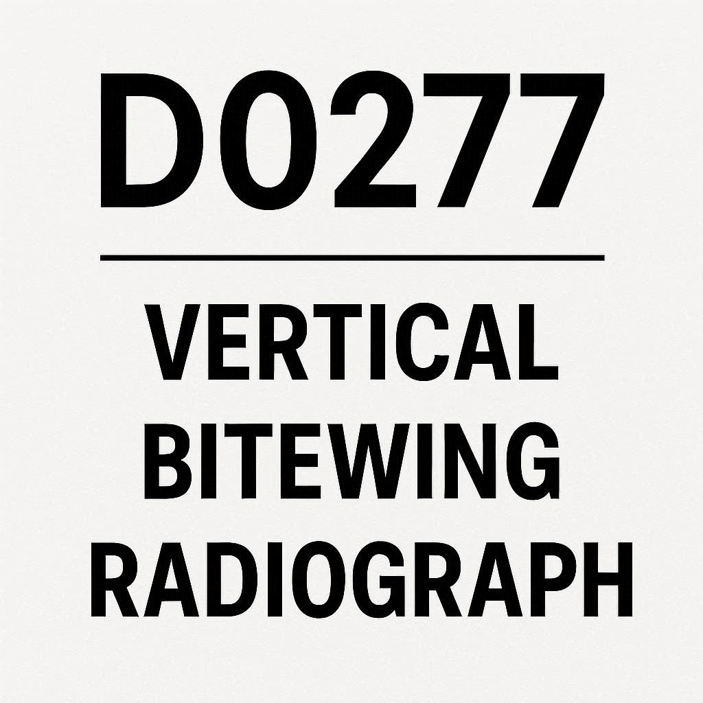 Dental Code for Vertical Bitewing Radiograph