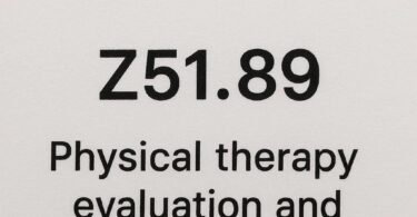 ICD 10 Code for Physical Therapy Evaluation and Treatment