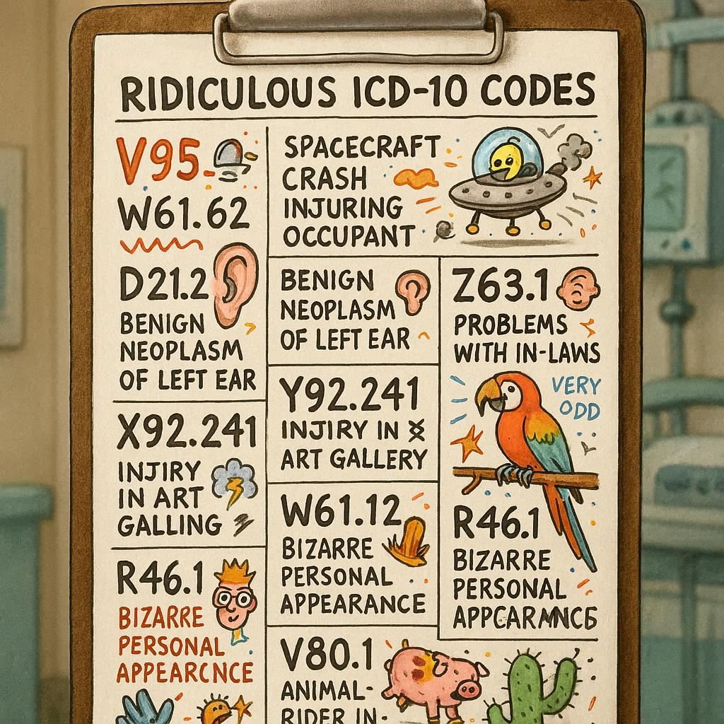 ICD-10 Ridiculous Codes