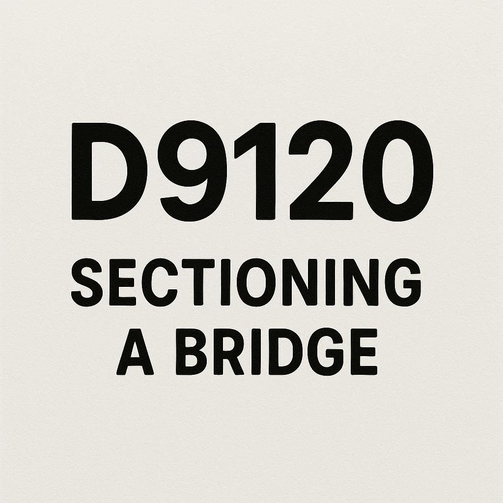 Is There a Dental Code for Sectioning a Bridge