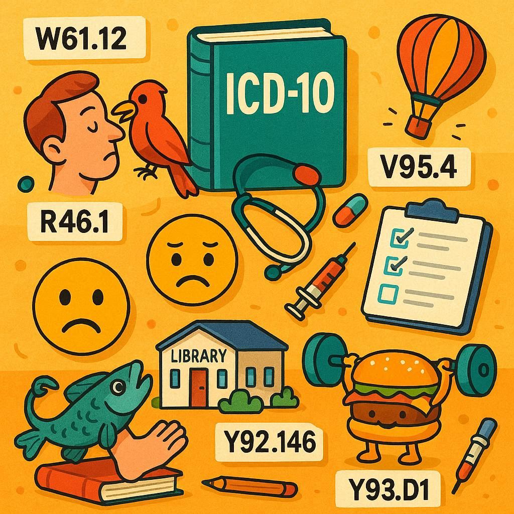 Weirdest ICD 10 Codes