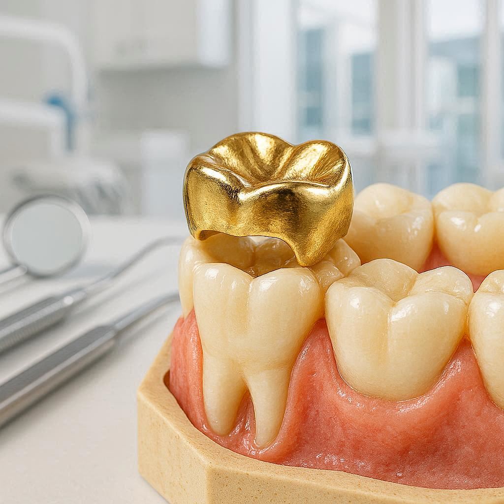 Dental Code for Open Face Gold Crown