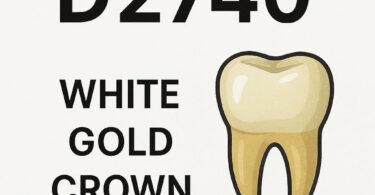 Dental Code for a White Gold Crown