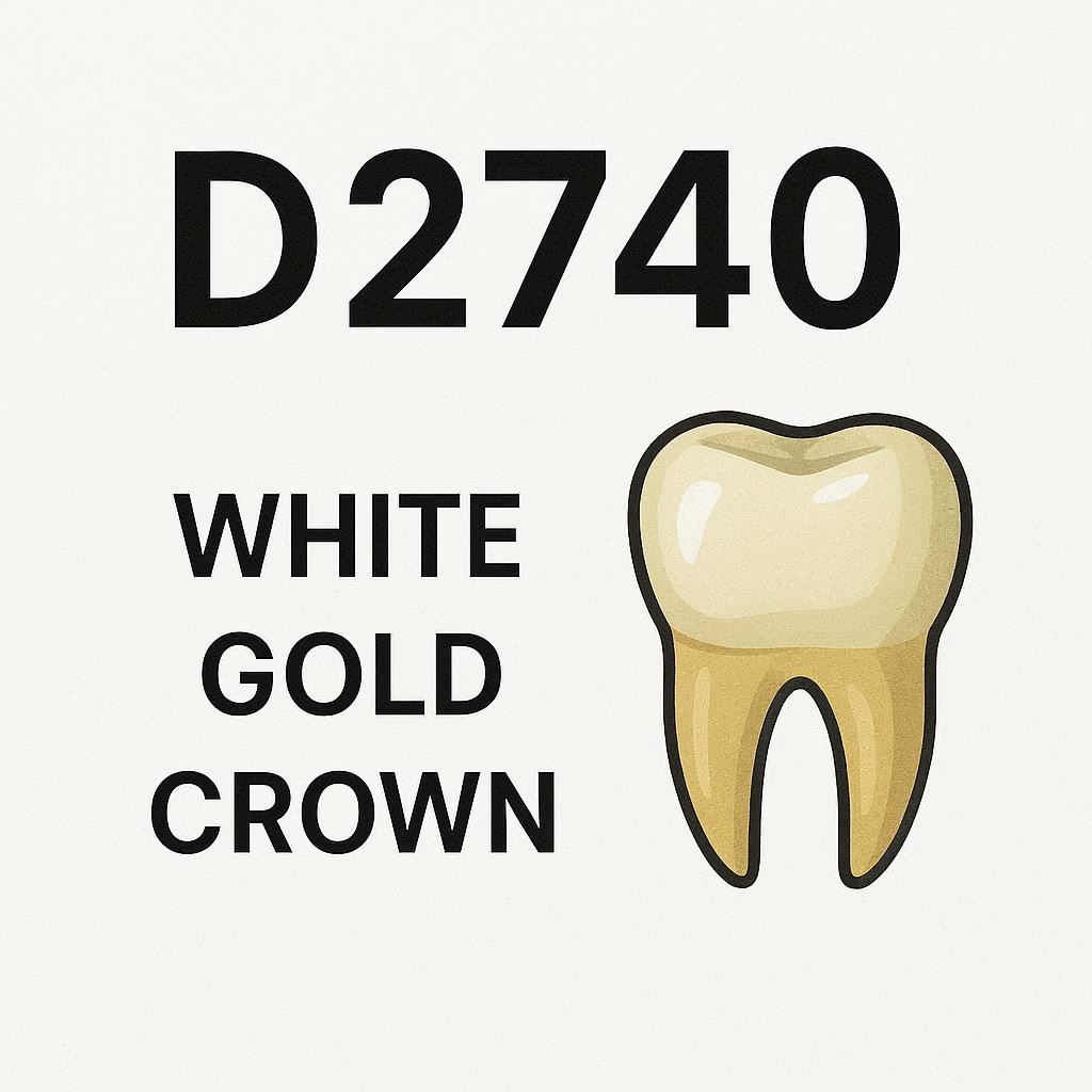 Dental Code for a White Gold Crown