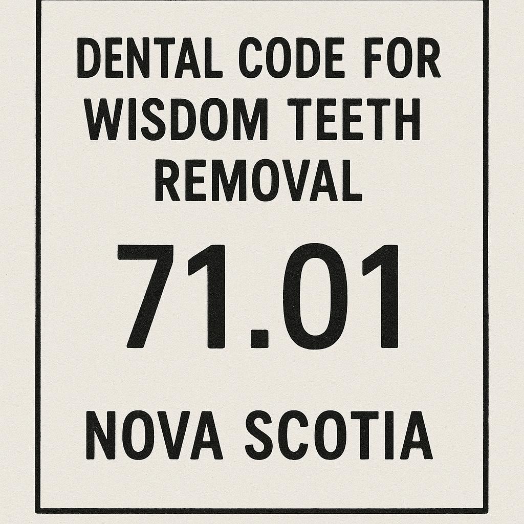 dental code for wisdom teeth removal nova scotia