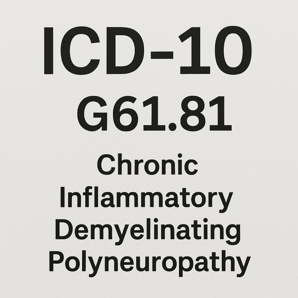 icd 10 code for chronic inflammatory demyelinating polyradiculoneuropathy
