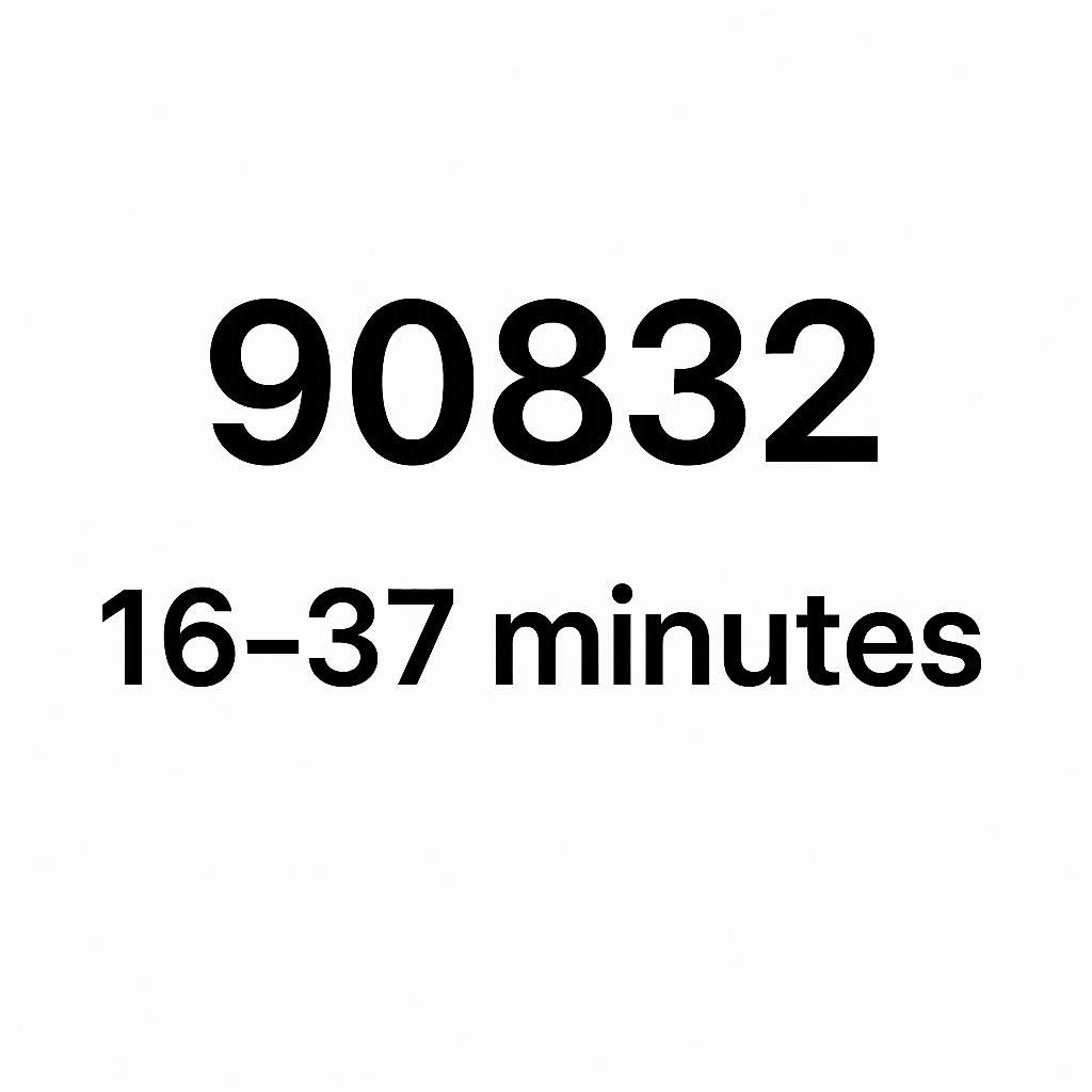 90832 CPT Code Time Range