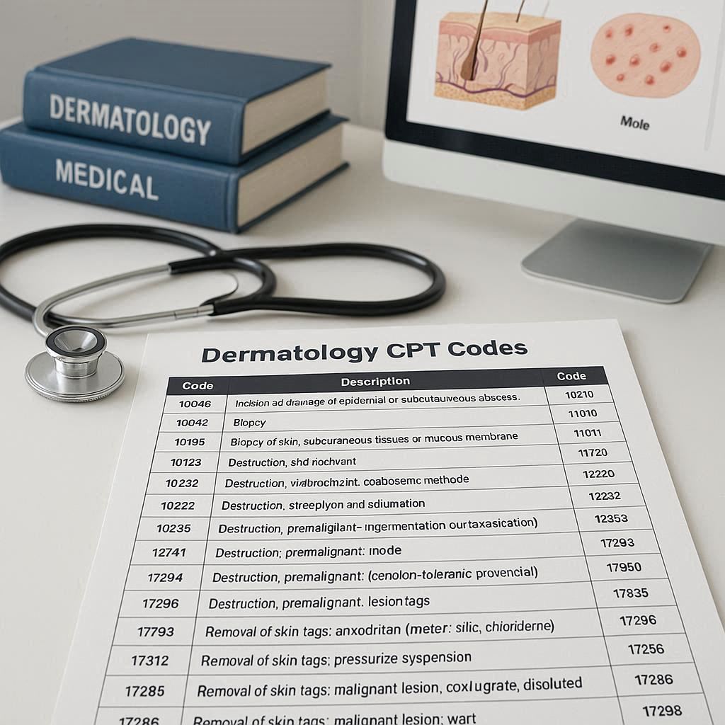CPT Dermatology Codes