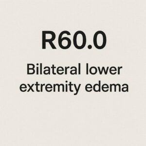 ICD-10 Code Bilateral Lower Extremity Edema