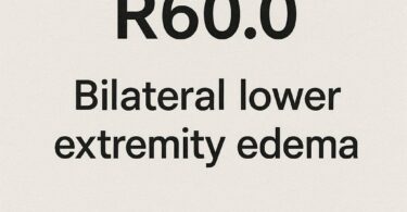 ICD-10 Code Bilateral Lower Extremity Edema