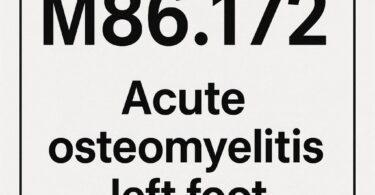 ICD-10 Code for Acute Osteomyelitis Left Foot