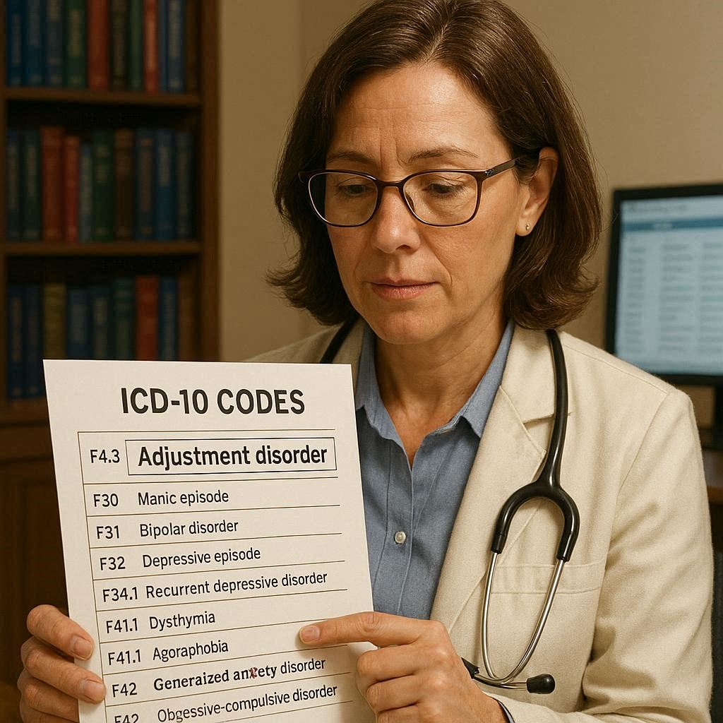 ICD-10 Code for Adjustment Disorder