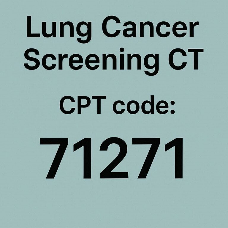 Lung Cancer Screening CT CPT Code: A Complete Billing Guide - wmwtl
