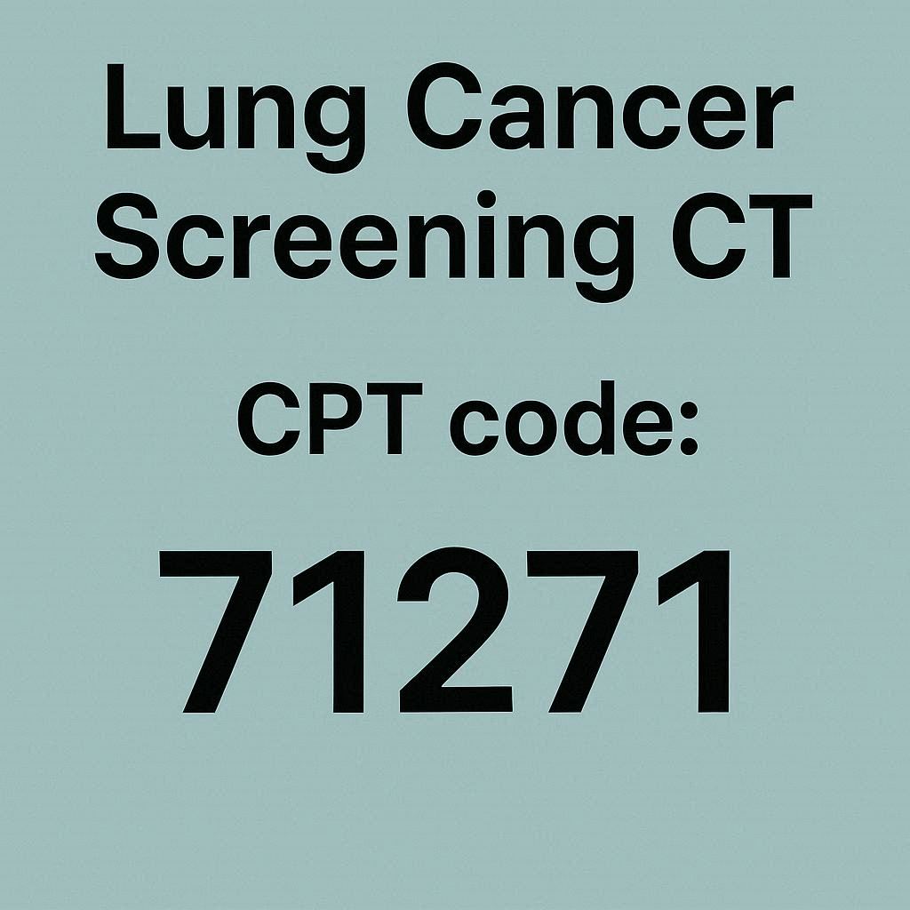 Lung Cancer Screening CT CPT Code