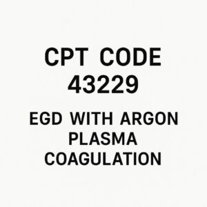 CPT Code for EGD with Argon Plasma Coagulation