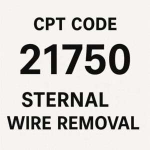 CPT Code for Sternal Wire Removal