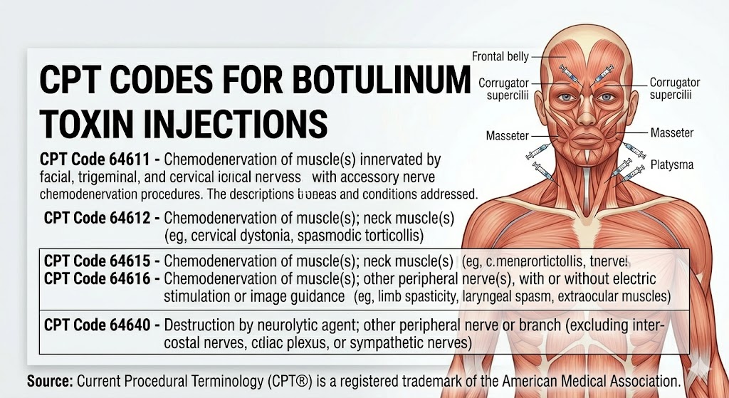 CPT Codes for Botulinum Toxins