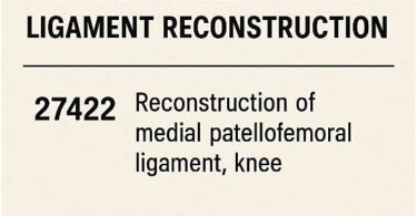 CPT Coding for Medial Patellofemoral Ligament Reconstruction