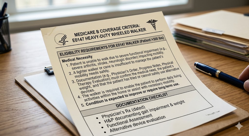 Coverage criteria for E0147 walker