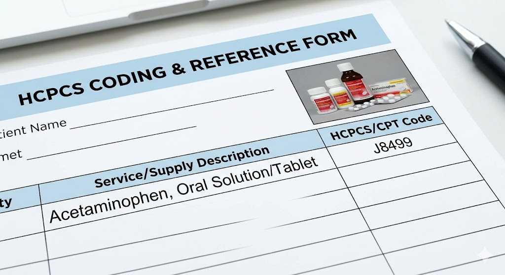 HCPCS Code for Acetaminophen Oral
