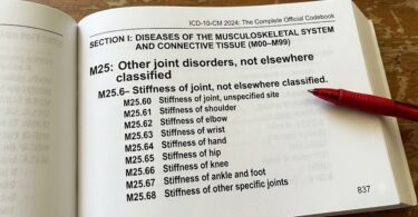 ICD 10 Code for Joint Stiffness