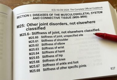 ICD 10 Code for Joint Stiffness