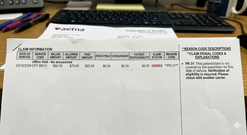 PR 31 Denial Code