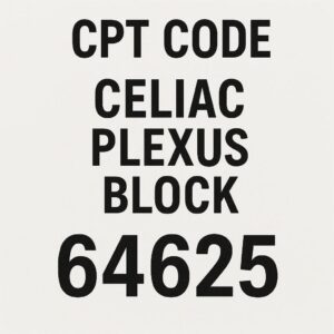 cpt code for celiac plexus block