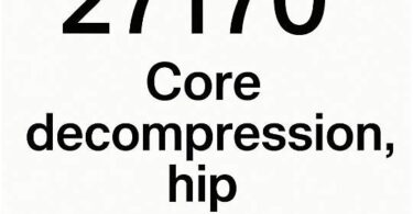 cpt code for core decompression hip