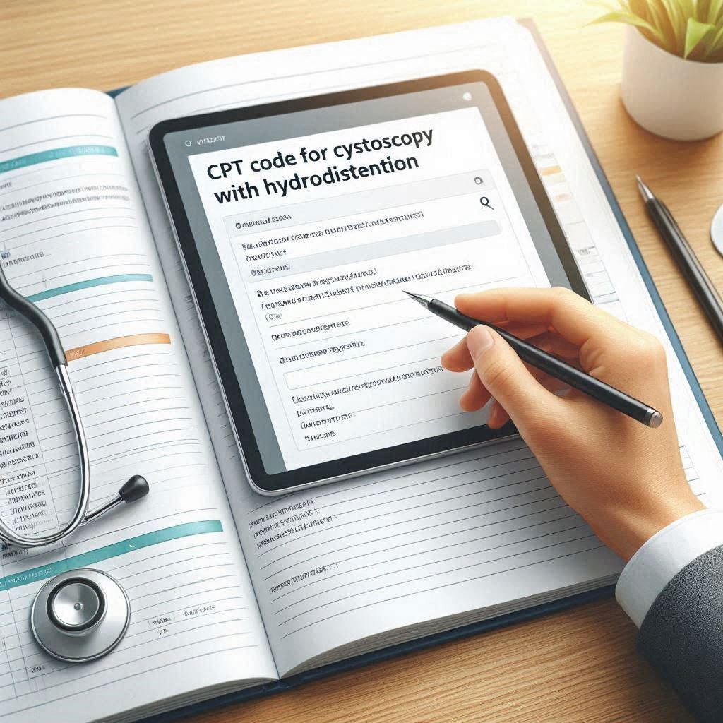 cpt code for cystoscopy with hydrodistention