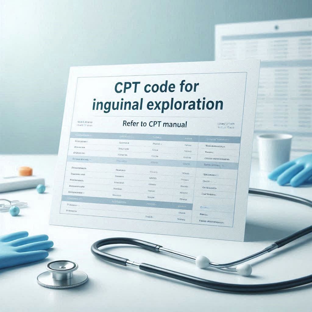 cpt code for inguinal exploration