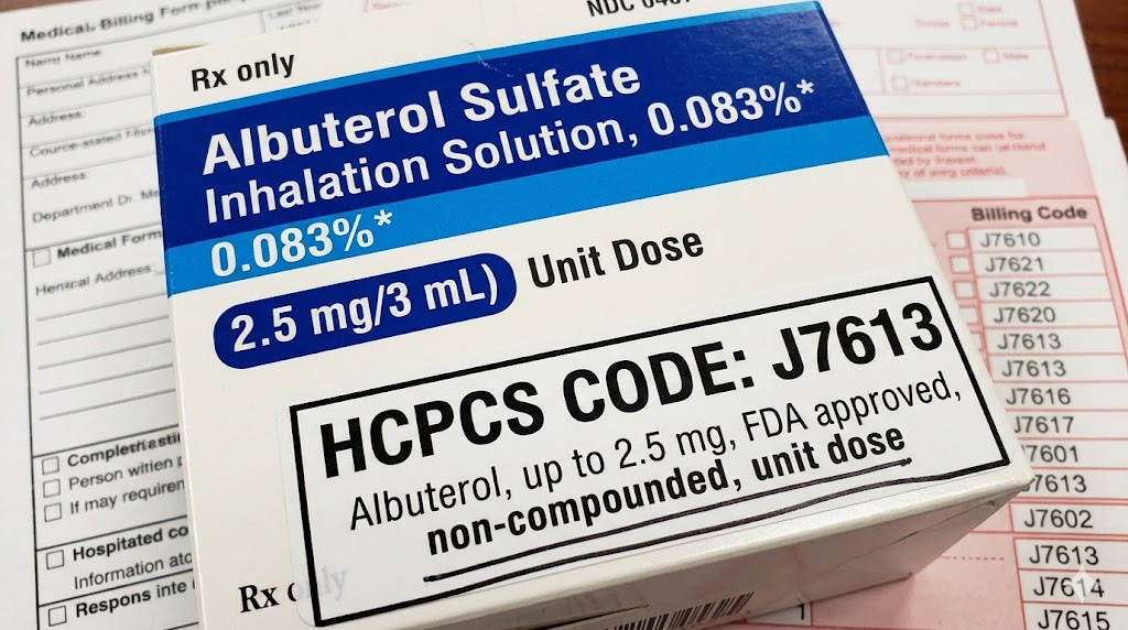 hcpcs code for albuterol sulfate 2.5 mg 3 ml