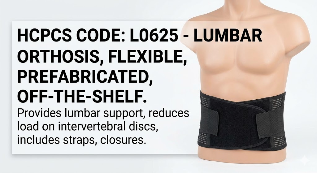 hcpcs code for back brace
