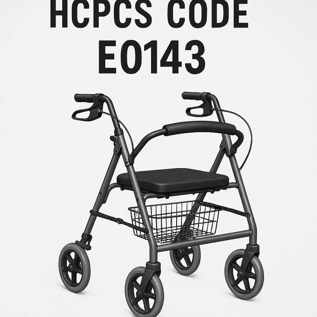 hcpcs code for rollator walker with seat
