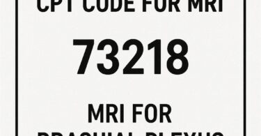 Brachial Plexus CPT Code for MRI