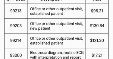 CMS Reimbursement Rates by CPT Code