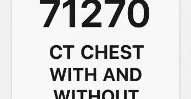 CPT Code for CT Chest With and Without Contrast
