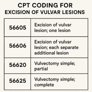 CPT Coding for Excision of Vulvar Lesions