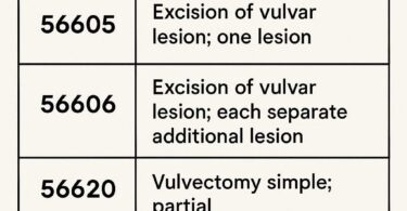 CPT Coding for Excision of Vulvar Lesions
