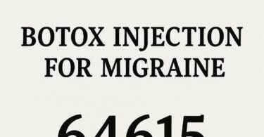 cpt code for botox injection for migraine