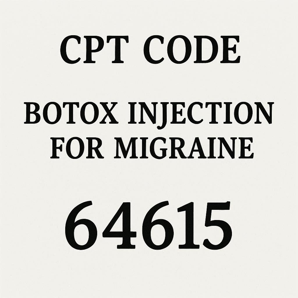 cpt code for botox injection for migraine
