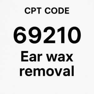 cpt code for ear wax removal