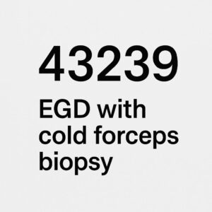 cpt code for egd with cold forceps biopsy