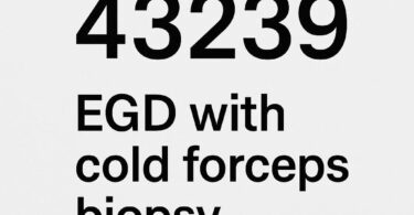 cpt code for egd with cold forceps biopsy